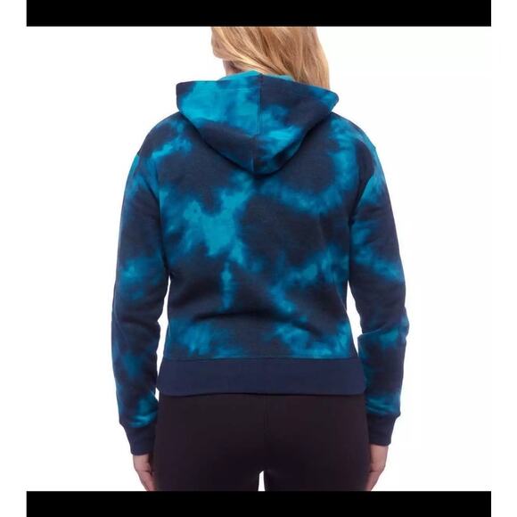 Champion Blue Tie-Dye Cotton Blend Hoodie Women's Medium - Picture 6 of 8